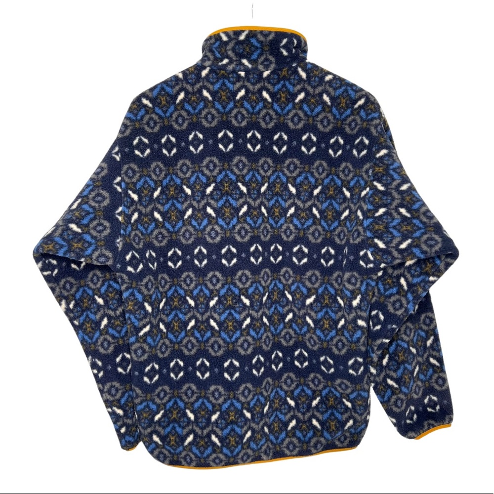 Patagonia Synchilla Snap T Fleece Pullover Tundra Cluster Navy Blue Men's Size M - Picture 3 of 14